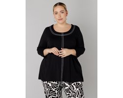 COLLETTA Oprah Tops - Black - maat 2(50)