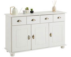 COLMAR dressoir, massief wit grenen Hoofdafbeelding