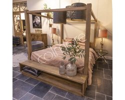 Colmore by Diga collections 2 persoons bed met houten bedframe 203 x 220 x 210
