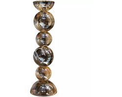 Colmore by Diga kaarshouder gouden glans kristalglas 12x38cm