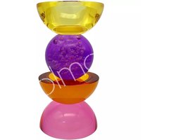 Colmore by Diga-kaarshouder living in luxury-meerkleurig kristalglas 8x8x16cm