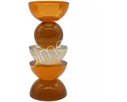 Colmore by Diga-kaarshouder living in luxury-meerkleurig kristalglas 8x8x20cm