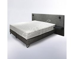 Colmore by Diga luxe boxspring donkergrijs model Faro 272 x 200 x 115 cm