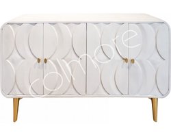 Colmore by Diga whitewash mango hout dressoir 152 x 42 x 82 cm