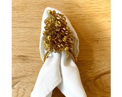 Colmore - Gouden Servetringen - Leuke Kerstboom servetring voor kerst- 1 set - 6 stuks
