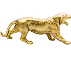 Colmore Jaguar Beeldje – Goud Woondecoratie Beeld – Dieren Beeldjes en Figuren – Woonaccessoire Sculptuur – Interieur Beelden - Decoratie Cadeau