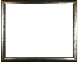 Colorado MDF fotolijst 22x44 cm, blauw, goud gevlekt