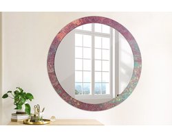 Coloray Bedrukte Spiegel - Festival van kleuren Bedrukte Spiegel - 90 cm - Paars Bedrukte Spiegel - Bedrukte Spiegel - Spiegel Met Bedrukte Lijst - Spiegel Met Decoratie
