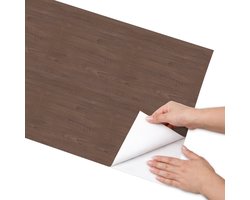 Coloray Meubel Wrap Folie - Bruin Meubelfolie - 50x100 cm - Meubelfolie Zelfklevend Houten panelen - Wrapfolie Keuken - Rustiek Meubelfolie - Decoratiefolie - Tafeldecoratie - Texturen