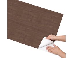 Coloray Meubel Wrap Folie - Bruin Meubelfolie - 65x130 cm - Decoratiefolie Houten panelen - Meubel Wrap Folie - Rustiek Meubelfolie - Plakfolie Meubels - Keuken decoratie - Texturen