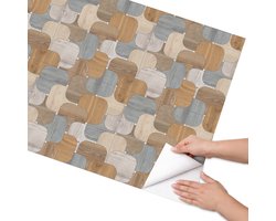 Coloray Meubel Wrap Folie - Bruin Meubelfolie - 75x150 cm - Meubel Wrap Folie Houten patronen - Plakfolie Meubels - Scandinavisch Meubelfolie - Decoratiefolie Zelfklevend - Slaapkamer decoratie - Achtergronden en patronen