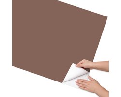 Coloray Meubel Wrap Folie - Bruin Meubelfolie - 75x150 cm - Meubelfolie Zelfklevend Bruine kleur - Wrapfolie Keuken - Minimalist Meubelfolie - Decoratiefolie - Tafeldecoratie - Achtergronden en patronen