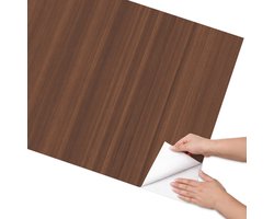 Coloray Meubel Wrap Folie - Bruin Meubelfolie - 75x150 cm - Plakfolie Meubels Houten lijnen - Decoratiefolie Zelfklevend - Scandinavisch Meubelfolie - Meubelfolie Zelfklevend - Badkamer decoratie - Texturen