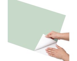 Coloray Meubel Wrap Folie - Groente Meubelfolie - 50x100 cm - Decoratiefolie Zelfklevend Mintgroen - Meubelfolie Zelfklevend - Minimalist Meubelfolie - Wrapfolie Keuken - Wanddecoratie - Achtergronden en patronen
