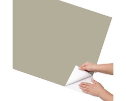 Coloray Meubel Wrap Folie - Romig Meubelfolie - 75x150 cm - Decoratiefolie Donkere crème - Meubel Wrap Folie - Minimalist Meubelfolie - Plakfolie Meubels - Keuken decoratie - Achtergronden en patronen