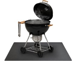 Coloray Plaat onder de barbecue - Brandwerende barbecue mat - 100x70 cm - Rechthoek Beschermplaat voor onder de BBQ - Brandwerende barbecue mat