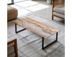 Coloray Tafelblad - Tafelblad Van Gehard Glas - 125x50 cm - Beige - Rechthoek Glazen Tafelblad - Tafelblad Buiten - Tafelblad Voor Buiten - Buiten Tafelblad - Los Tafelblad woonkamerdecoratie