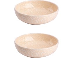 Colori Del Sud - Cazorla - Schaal - 2 stuks - ø 18 cm - Roze - Aardewerk - Bordenset