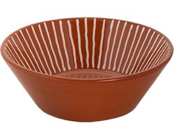 Colori Del Sud - Mezquita - Schaal - 1,8 L - ø 23 cm - Bruin/Zwart/Wit - Aardewerk