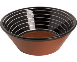 Colori Del Sud - Mezquita - Schaal - 2,8 L - ø 28 cm - Bruin/Zwart/Wit - Aardewerk