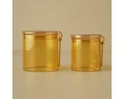 Colors Voorraadpot met Lepel – 1110 cc - 2 potten