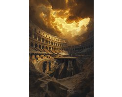 Colosseum Poster - Gebouwen Posters - Landschap - Rome - Wanddecoratie Woonkamer - 180 gram papier - XS6368KMD - Formaat 30 x 40cm
