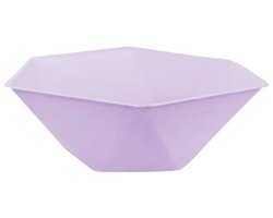 Colour Vert Decor Paars Diepe Borden - Zeshoekig - Set van 6 - 15,8 cm
