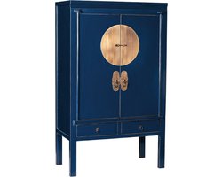 Colours of the Orient Chinese Bruidskast Donkerblauw – Night Blue – Oosterse Kast – Aziatische Kast – Chinese Kast – Handgemaakt in China