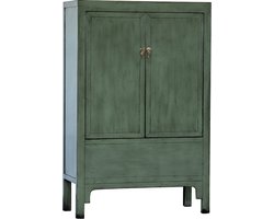 Colours of the Orient Chinese Ming Kast Lichtgroen – Soft Jade – Oosterse Kast – Aziatische Kast– Chinese Kast – Handgemaakt in China