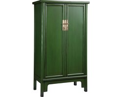 Colours of the Orient Chinese Noodle Kast Donkergroen – Emerald Green – Oosterse Kast – Aziatische Kast – Chinese Kast – Handgemaakt in China