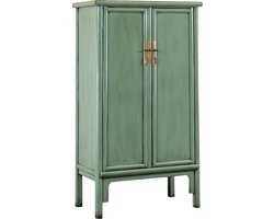 Colours of the Orient Chinese Noodle Kast Jadegroen – Natural Jade – Oosterse Kast – Aziatische Kast – Chinese Kast – Handgemaakt in China