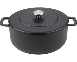 Combekk Gietijzeren Braadpan Ø24cm - 100% Gerecycled - PFAS vrij - Geschikt voor Inductie - 3,8L - Zwart