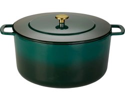 Combekk Gietijzeren Braadpan Ø32cm / Dutch oven - 100% Gerecycled - PFAS vrij - Geschikt voor alle warmtebronnen - 512L - Holly Green