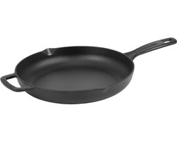 Combekk Gietijzeren Koekenpan 26cm - 100% Gerecycled - PFAS vrij - Geschikt voor o.a. Inductie en BBQ - Zwart