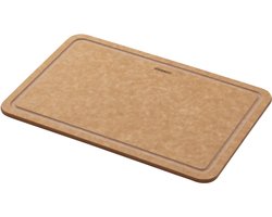 Combekk Snijplank met sapgeul Small - 100% Gerecycled - Microplasticvrij - Antibacterieel - Vaatwasserbestendig - 15 x 20cm - Naturel