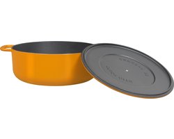 Combekk Sous Chef gietijzeren braadpan - 24cm - oranje