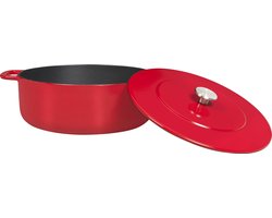 Combekk Sous Chef gietijzeren braadpan - 28cm - rood