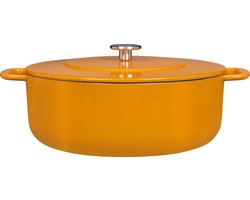 COMBEKK Sous Chef - Gietijzeren Braadpan - PFAS-vrij - 28CM - Oranje