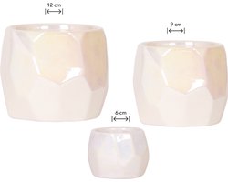 Combi deal - Pearl travertine potten