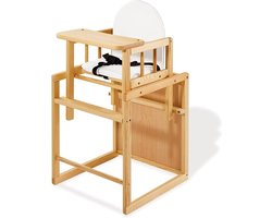 Combi kinderstoel Nele - om te zetten in stoel tafelcombinatie - afmetingen 44 x 50 x 88 cm