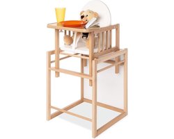 Combi kinderstoel Nele - om te zetten in stoel tafelcombinatie - afmetingen 44 x 50 x 88 cm.