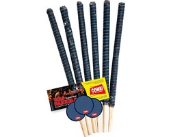 Combi-Label Wasfakkels - Wasfakkel - Wax  Fakkels - SUPERIEUR - Stilletocht - Optocht - Fakkeltocht - Wandel - Looptocht (lange brandtijd, 48 stuks)