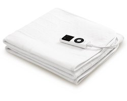 Comfeur Elektrische onderdeken 190x80 cm - Elektrisch deken - Warmte deken - 9 Timer-settings - 9 Warmtestanden - Pre-heat functie - Hele Oppervlak Verwarmd - Incl. Matrasbanden