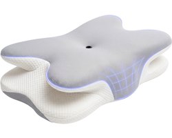 Comfeur Hoofdkussen Memory Foam - Ergonomisch Kussen voor Nekklachten - Orthopedisch Kussen - Voor Zijslapers, Rugslapers en Buikslapers - Traagschuim