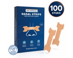 Comformidable® Neusstrips 100 stuks – Anti Snurk - Neuspleisters - neusspreider - Snurken