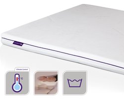 Comfort Air Climate Control Matras Topper 140x200x5 cm - Matras topper - Memory Foam - drukverlagend - 5 cm dik - Climate Control 3D-Tex slaapzijde