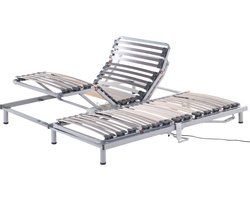 COMFORT - Elektrische lattenbodem - Zilver - 180 x 200 cm - Staal