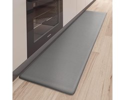 Comfort keukenloper, antislip keukenmat met oliebestendig en waterdicht PVC, rubberen achterkant, keukenmat, tapijtloper voor eetkamer, keuken, hal