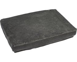 Comfort Kussen Matras omtrek met elastiek Teddy 90 x 125 cm - grijs