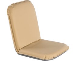 Comfort Seat Classic Regular Sand- Verstelbaar Rugkussen - Intern Scharnierframe - 40 Posities | Bekleding vervaardigd uit Sunbrella Solution Dyed Acryldoek - Galvaniseerd Intern Frame - Anti-slip onderzijde - Verplaatsbaar zitcomfort - Bootstoel
